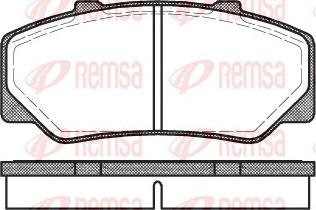 Remsa 0176.00 - Əyləc altlığı dəsti, əyləc diski furqanavto.az