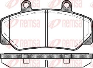 Remsa 0176.20 - Əyləc altlığı dəsti, əyləc diski furqanavto.az