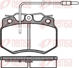 Remsa 0170.04 - Əyləc altlığı dəsti, əyləc diski furqanavto.az