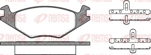 Remsa 0171.20 - Əyləc altlığı dəsti, əyləc diski furqanavto.az