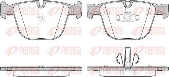 Remsa 0892.20 - Əyləc altlığı dəsti, əyləc diski furqanavto.az