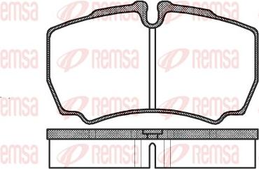 Remsa 0849.00 - Əyləc altlığı dəsti, əyləc diski furqanavto.az