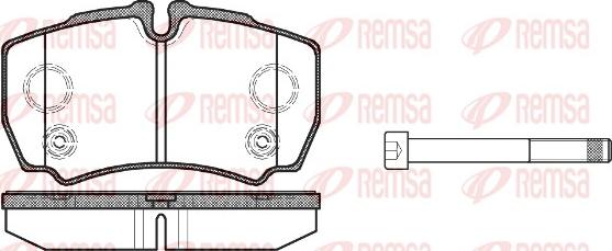 Remsa 0849.10 - Əyləc altlığı dəsti, əyləc diski furqanavto.az