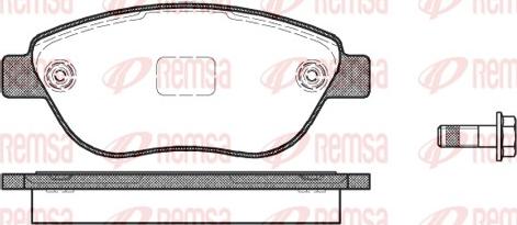 Remsa 0859.10 - Əyləc altlığı dəsti, əyləc diski furqanavto.az