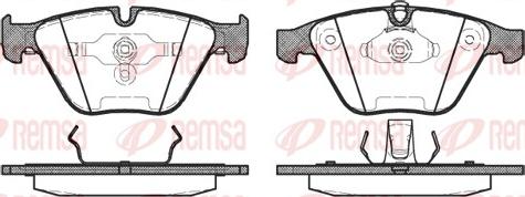 Remsa 0857.00 - Əyləc altlığı dəsti, əyləc diski furqanavto.az