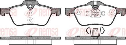 Remsa 0864.00 - Əyləc altlığı dəsti, əyləc diski furqanavto.az