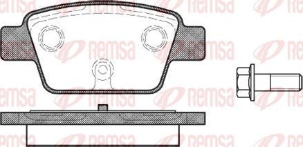 Remsa 0861.00 - Əyləc altlığı dəsti, əyləc diski furqanavto.az