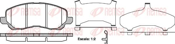 Remsa 0804.31 - Əyləc altlığı dəsti, əyləc diski furqanavto.az