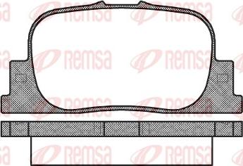 Remsa 0801.00 - Əyləc altlığı dəsti, əyləc diski furqanavto.az