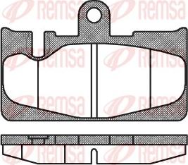 Remsa 0889.00 - Əyləc altlığı dəsti, əyləc diski furqanavto.az