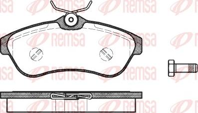 Remsa 0880.00 - Əyləc altlığı dəsti, əyləc diski furqanavto.az