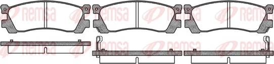 Remsa 0399.02 - Əyləc altlığı dəsti, əyləc diski furqanavto.az