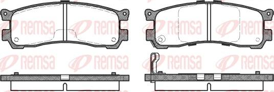 Remsa 0399.21 - Əyləc altlığı dəsti, əyləc diski furqanavto.az