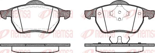 Remsa 0390.00 - Əyləc altlığı dəsti, əyləc diski www.furqanavto.az