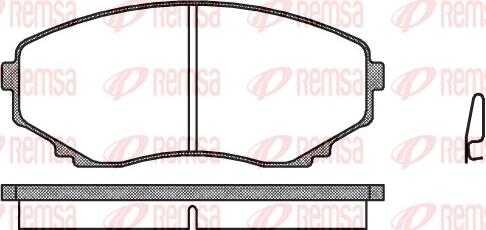 Remsa 0397.00 - Əyləc altlığı dəsti, əyləc diski furqanavto.az