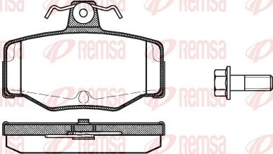 Remsa 0343.00 - Əyləc altlığı dəsti, əyləc diski furqanavto.az