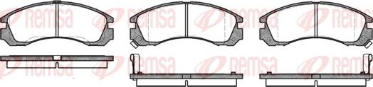 Remsa 0354.02 - Əyləc altlığı dəsti, əyləc diski furqanavto.az