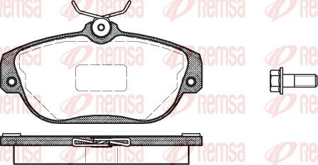 Remsa 0368.10 - Əyləc altlığı dəsti, əyləc diski furqanavto.az