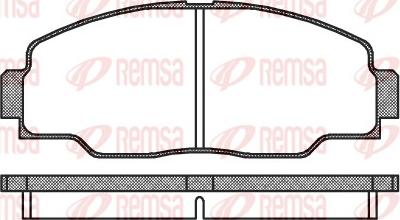 Remsa 0308.00 - Əyləc altlığı dəsti, əyləc diski furqanavto.az