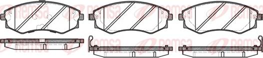 Remsa 0318.42 - Əyləc altlığı dəsti, əyləc diski furqanavto.az
