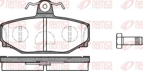 Remsa 0297.10 - Əyləc altlığı dəsti, əyləc diski furqanavto.az