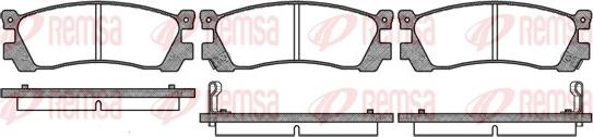 Remsa 0248.02 - Əyləc altlığı dəsti, əyləc diski furqanavto.az