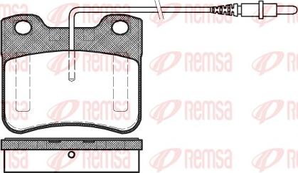 Remsa 0247.24 - Əyləc altlığı dəsti, əyləc diski furqanavto.az