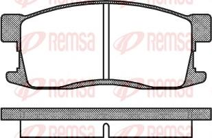 Remsa 0255.00 - Əyləc altlığı dəsti, əyləc diski furqanavto.az