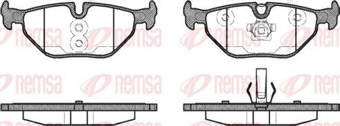 Remsa 0265.40 - Əyləc altlığı dəsti, əyləc diski furqanavto.az