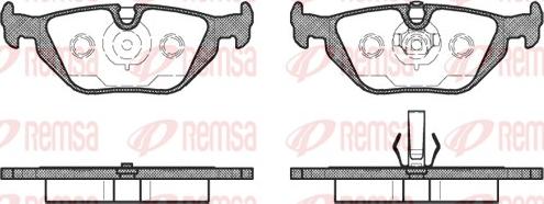 Remsa 0265.50 - Əyləc altlığı dəsti, əyləc diski furqanavto.az