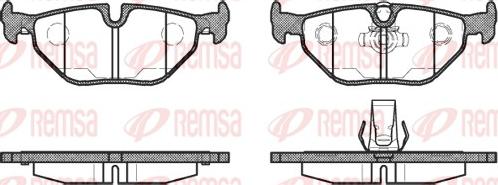 Remsa 0265.15 - Əyləc altlığı dəsti, əyləc diski furqanavto.az