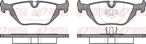 Remsa 0265.30 - Əyləc altlığı dəsti, əyləc diski furqanavto.az