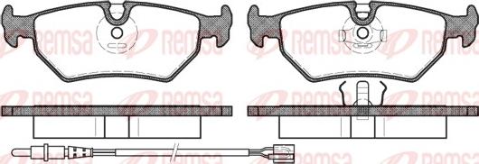 Remsa 0265.32 - Əyləc altlığı dəsti, əyləc diski furqanavto.az