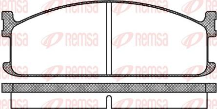 Remsa 0204.00 - Əyləc altlığı dəsti, əyləc diski furqanavto.az