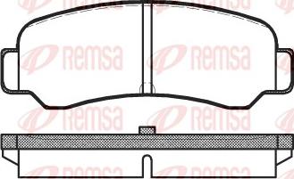 Remsa 0200.00 - Əyləc altlığı dəsti, əyləc diski furqanavto.az