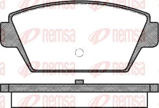 Remsa 0215.00 - Əyləc altlığı dəsti, əyləc diski furqanavto.az