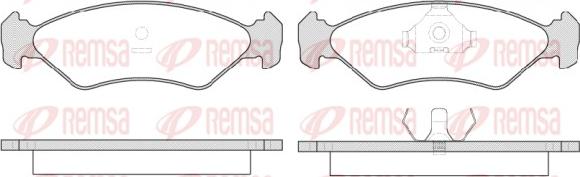 Remsa 0285.15 - Əyləc altlığı dəsti, əyləc diski furqanavto.az