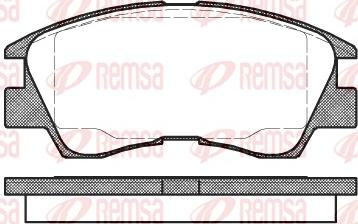 Remsa 0275.10 - Əyləc altlığı dəsti, əyləc diski furqanavto.az