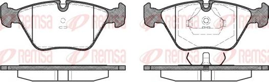 Remsa 0270.00 - Əyləc altlığı dəsti, əyləc diski furqanavto.az