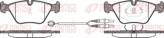 Remsa 0270.22 - Əyləc altlığı dəsti, əyləc diski furqanavto.az