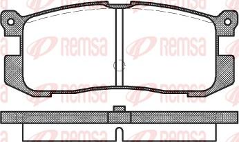 Remsa 0272.00 - Əyləc altlığı dəsti, əyləc diski furqanavto.az