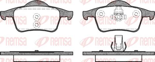 Remsa 0714.00 - Əyləc altlığı dəsti, əyləc diski furqanavto.az