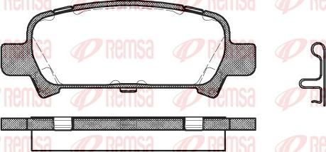 Remsa 0729.02 - Əyləc altlığı dəsti, əyləc diski furqanavto.az