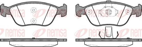 Remsa 0722.00 - Əyləc altlığı dəsti, əyləc diski furqanavto.az