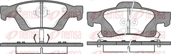 Remsa 1446.02 - Əyləc altlığı dəsti, əyləc diski www.furqanavto.az