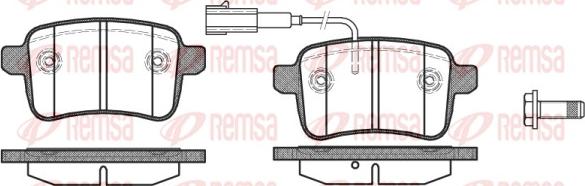 Remsa 1450.02 - Əyləc altlığı dəsti, əyləc diski furqanavto.az