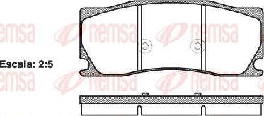 Remsa 1402.00 - Əyləc altlığı dəsti, əyləc diski furqanavto.az