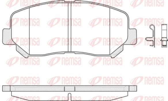 Remsa 1513.02 - Əyləc altlığı dəsti, əyləc diski furqanavto.az