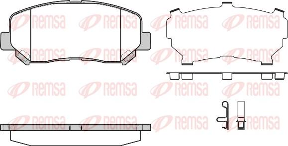 Remsa 1513.24 - Əyləc altlığı dəsti, əyləc diski furqanavto.az