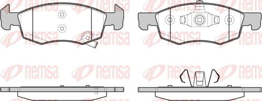 Remsa 1634.02 - Əyləc altlığı dəsti, əyləc diski furqanavto.az